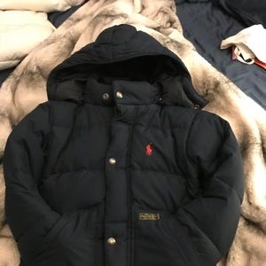 Toddler boys Down Polo Coat sz 3T